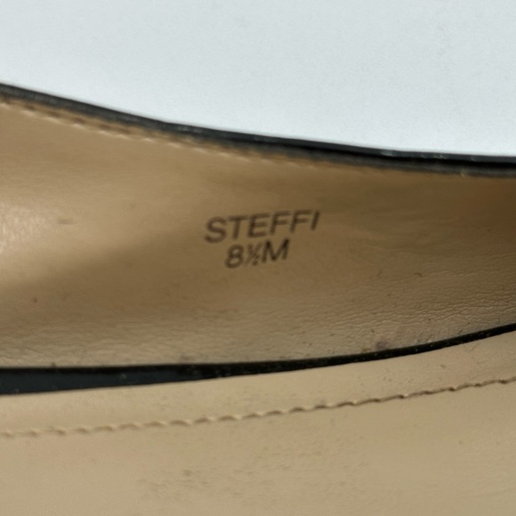 TAHARI Steffi Open-Toe Cut-Out Slingback Heels Platform Black Patent Leather - Picture 10 of 16